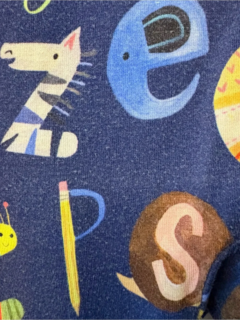 Little Sleepies alphabet friends bamboo convertible pajamas 18-24 months